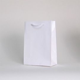 Customized Bags with rope or ribbons handles Laminated paper bag