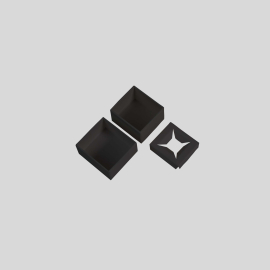 Twinpart 4x4.5x3 cm | Box with Lid & Protective Insert