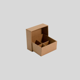 Twinpart 6x6x2.9 cm | Box with Lid & Protective Insert