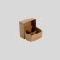 Twinpart 6x6x2.9 cm | Box with Lid & Protective Insert