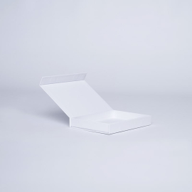 Hingbox 15.5x11x2 cm | Flat Rigid Gift Box with Hinged Lid