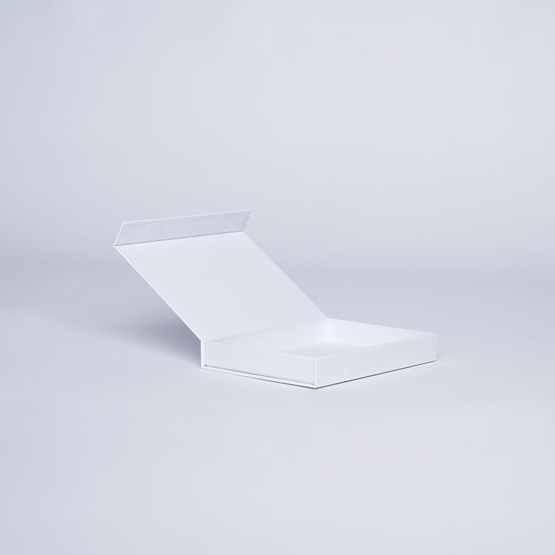 Hingbox 15.5x11x2 cm | Flat Rigid Gift Box with Hinged Lid