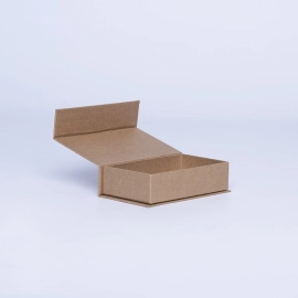 Hingbox 15.5x11x2 cm | Flat Rigid Gift Box with Hinged Lid