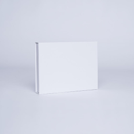 Hingbox 21x15x2 cm | Flat Rigid Gift Box with Hinged Lid