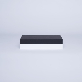 Hingbox 30x21x2 cm | Large Flat Rigid Gift Box with Lid