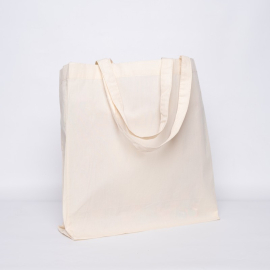 Cotton Tote Bag 38x42 cm with Pouch – Durable & Eco-Friendly