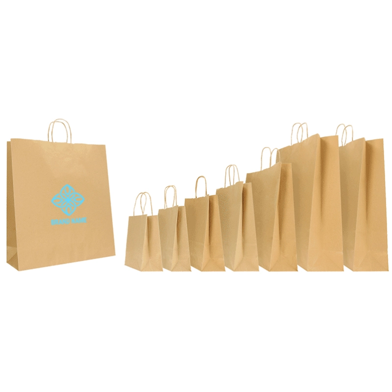 SAFARI NATURAL KRAFT BAG WITH TWISTED HANDLES SAFARI NATURAL KRAFT BAG WITH TWISTED HANDLES