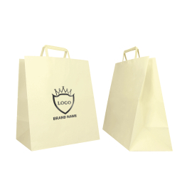 Colored Box Bag with Flat Handles – Vibrant & Durable Packaging