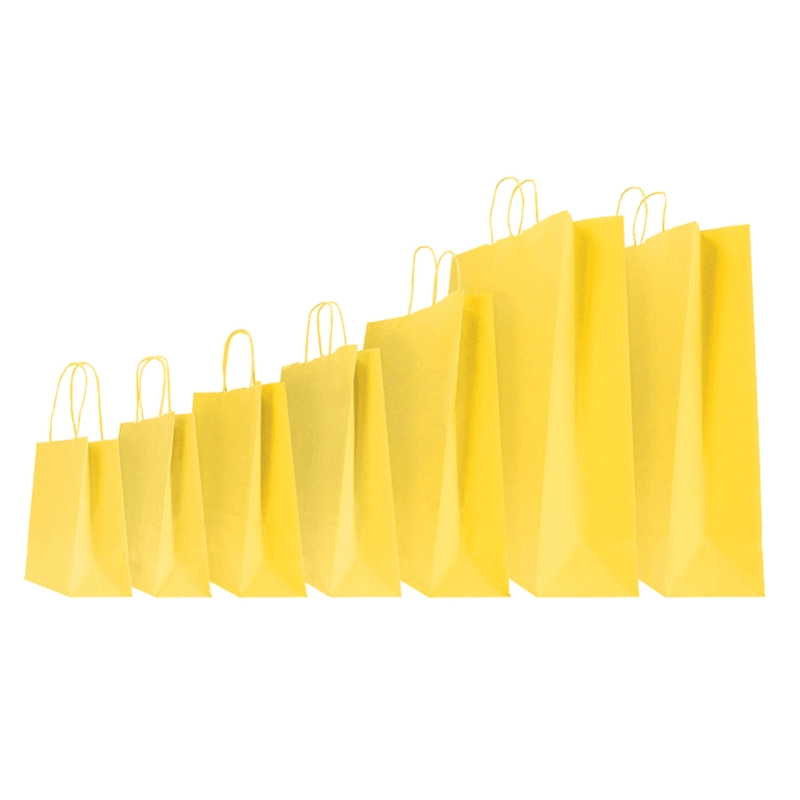 COLORED SAFARI PAPER BAG WITH TWISTED HANDLES COLORED SAFARI PAPER BAG WITH TWISTED HANDLES