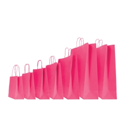 COLORED SAFARI PAPER BAG WITH TWISTED HANDLES