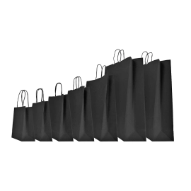 COLORED SAFARI PAPER BAG WITH TWISTED HANDLES