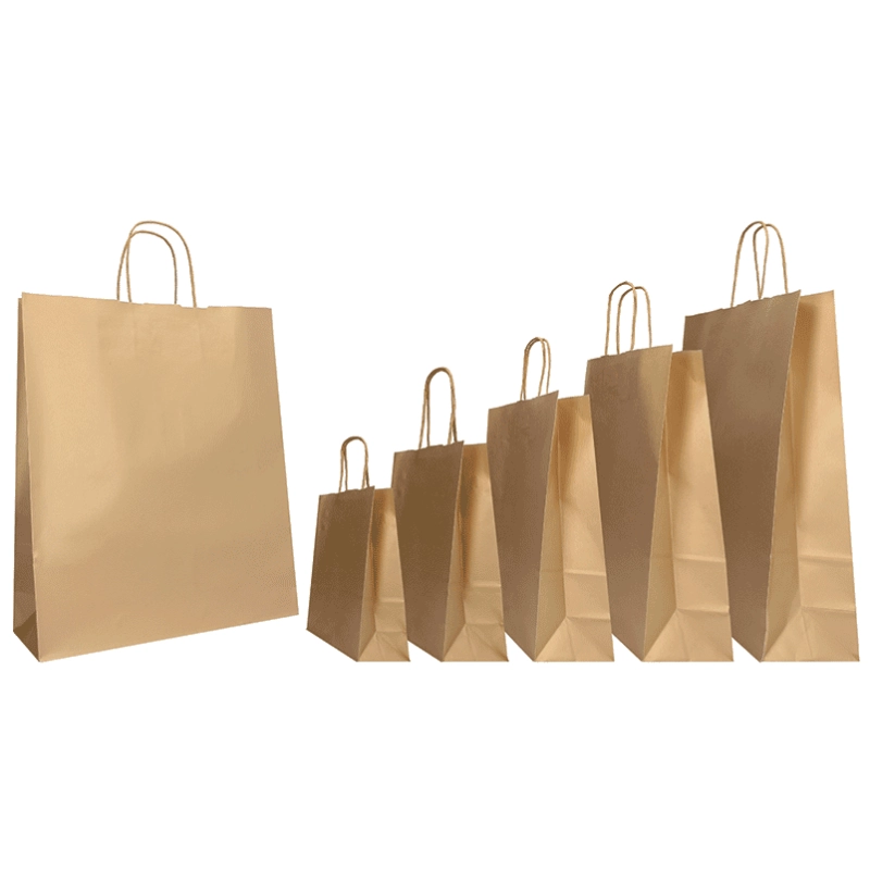 COLORED SAFARI PAPER BAG WITH TWISTED HANDLES COLORED SAFARI PAPER BAG WITH TWISTED HANDLES