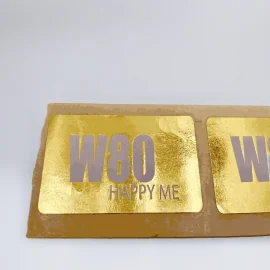 4x4 cm Custom Sticker | Hot Stamping Foil Printing