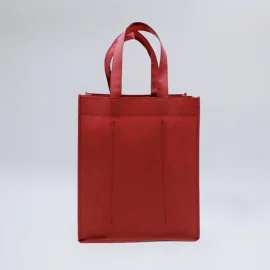 Reusable Bottle Bag – Soft Handle Non-Woven Fabric Tote