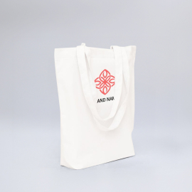 Cotton Tote Bag 38x42 cm with Pouch – Durable & Eco-Friendly