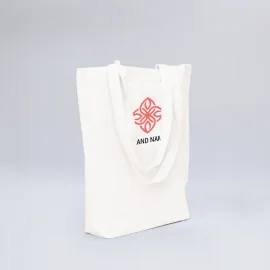 Cotton Tote Bag 38x42 cm with Pouch – Durable & Eco-Friendly